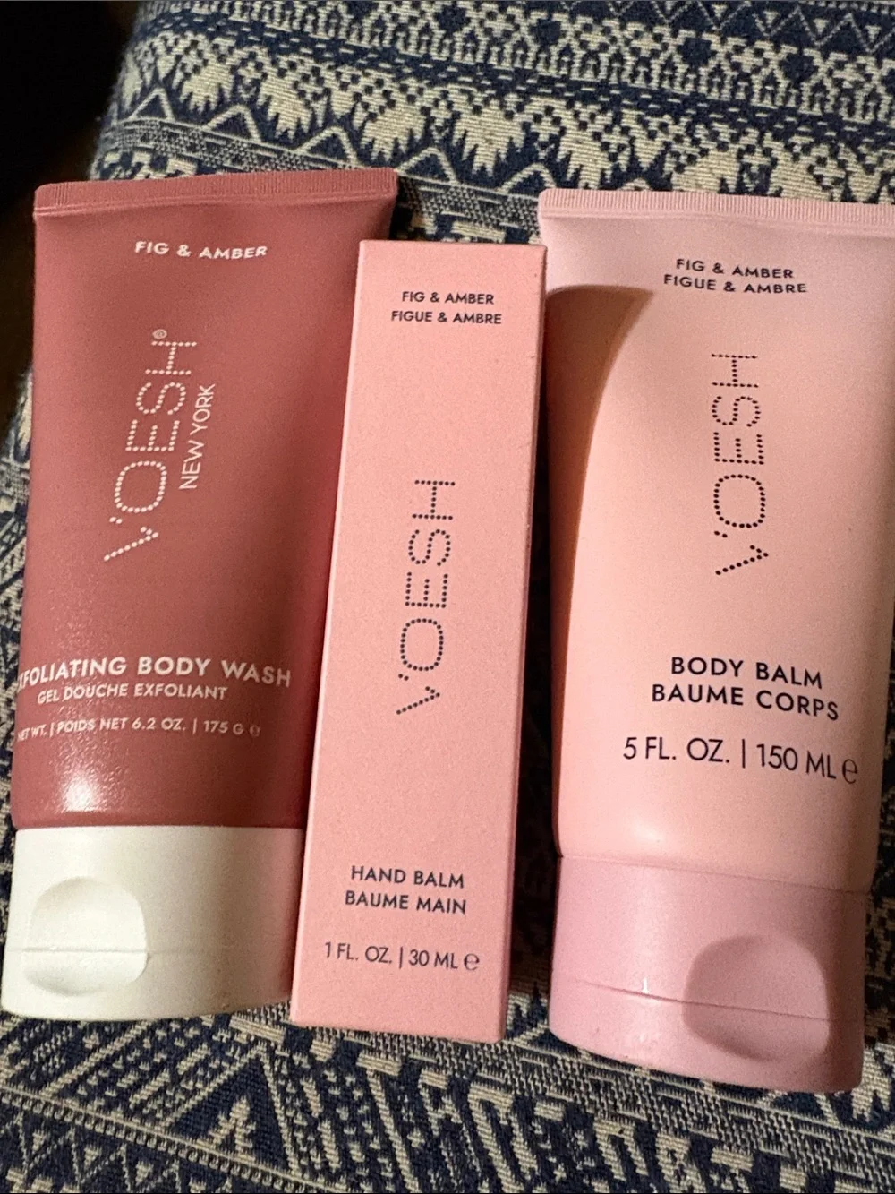 Voesh Fig & Amber Hand & Body Glow Set